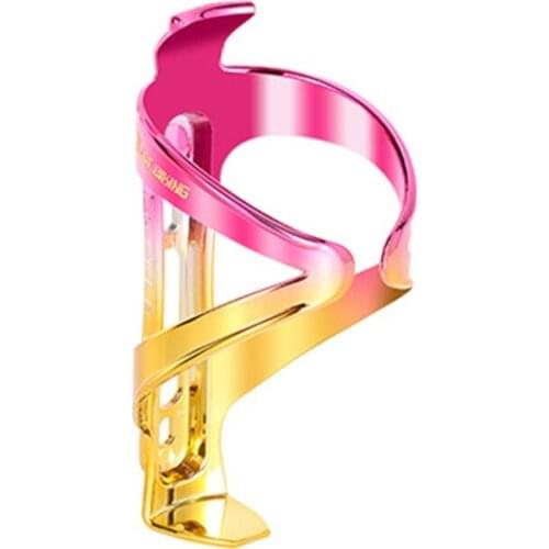 Bicycle Water Bottle Cage PC Colorful Hollow Electroplating Electric Bicycle Road Cycling Water Cup Holder Riding