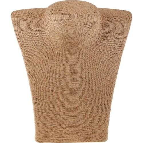 Woman Rope Mannequin Bust Jewelry Display Stand Shelf Holder Necklace Bust Stand 40GB