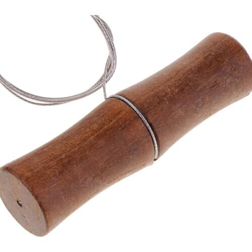 1 Piece Natural Wood Handle Stainless Steel Wire Clay Cutter Pottery Crafts