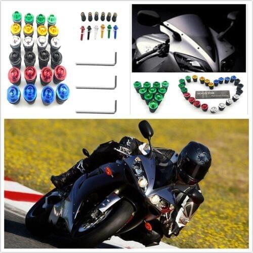 10PCS red Motorcycle Screw Windscreen Windshield Bolt Screws for YAMAHA SRX600 YX600 BMW C600Sport C650Sport C650GT