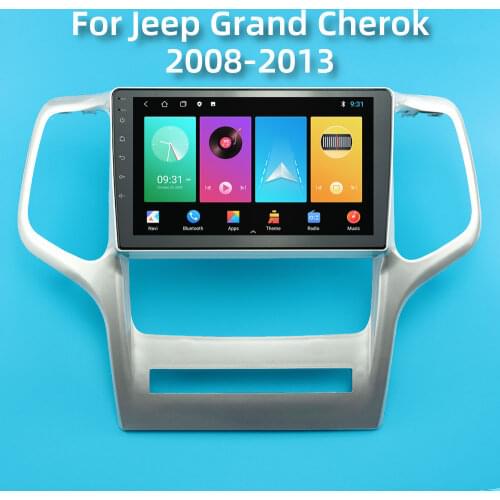 For Jeep Grand Cherok 2008-2013 9 Inch Android 2 Din Car Radio Multimedia Stereo Player Navigation GPS Autoradio Bluetooth WIFI