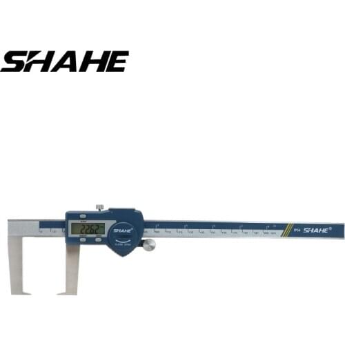 0-200 mm outside groove digital caliper with flat point micrometro vernier caliper stainless steel measuring instruments
