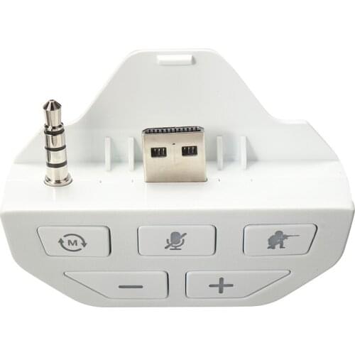 For Xbox One Wireless Gamepad 1pc Portable Stereo Headset Adapter 3.5mm Jack Headphone Converter Mayitr