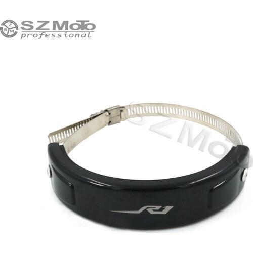 For YAMAHA YZF YZFR1 R1 Silencer Round Oval Exhaust Protector Can Cover Motorcycle SCOPE 100MM-140MM silicone Protect 2018 NEW