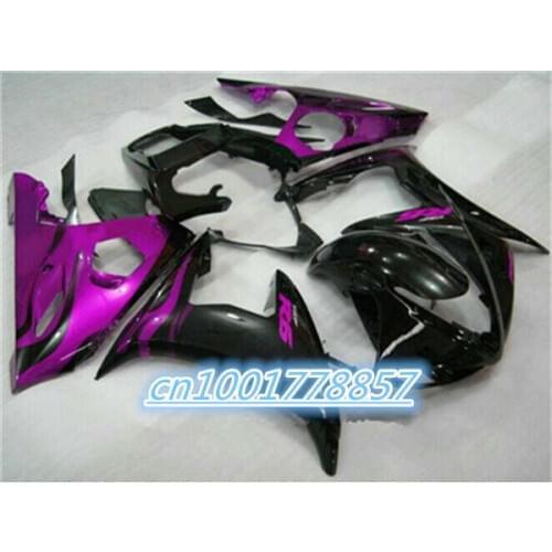 For YZF R6 YZF 2003 2004 2005 motorcycle Fairing Kit YZF R6 03 04 05 purple black