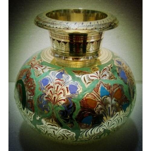 India modern fashion decoration art crafts vase belly flat classical antique vase TZ2