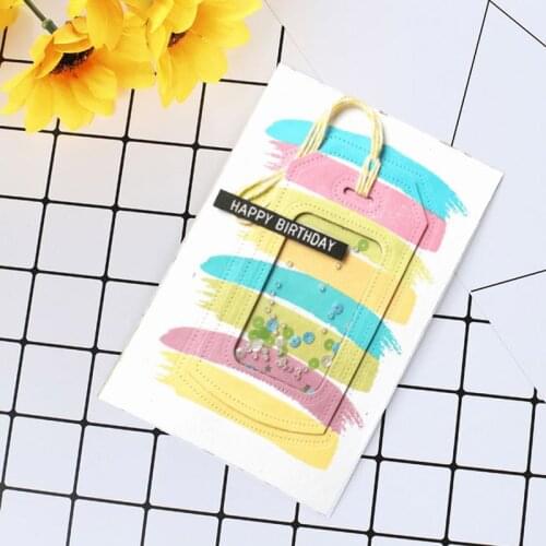 Lucky note Carbon steel Cutting Dies Stencil Craft for DIY Creative Scrapbook Cut Stamps Dies Embossing Paper Hand Craft 1 PC