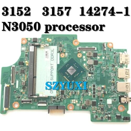 14274-1 475W5 For Dell Inspiron 11 3152 3157 Laptop Motherboard N3050 processor CN-08R7VD 8R7VD Mainboard 100%tested