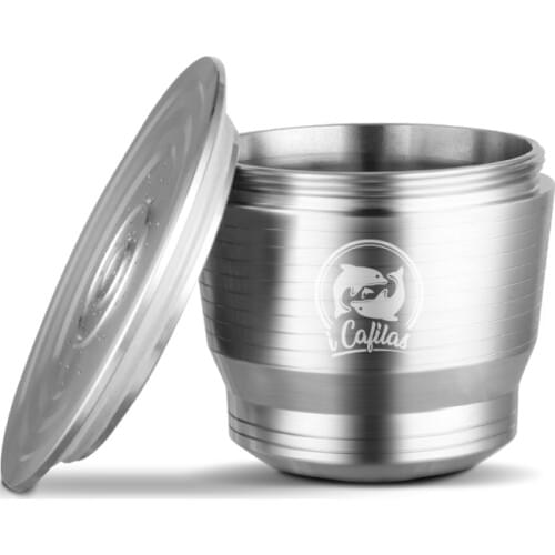 Metal Reusable Capsule Compatible With Coffee Machine Refillable Filter Dripper Tamper Dolce Gusto Nespresso Coffee Machine Home