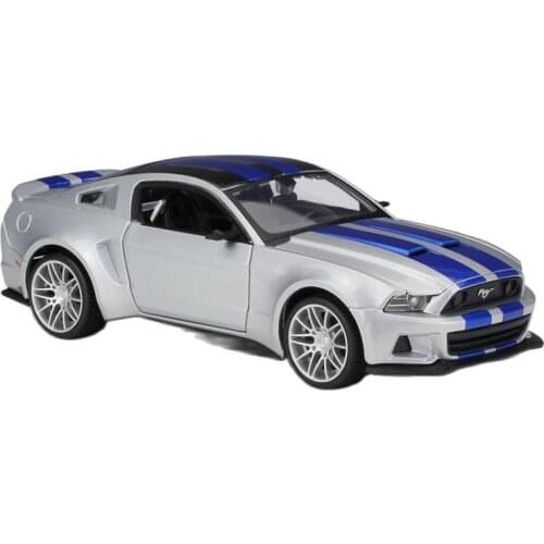 1:24 Ford 2014 Mustang Street Racer Special Edition Metal Luxury Vehicle Diecast Pull Back Cars Model Toy Collection Xmas Gift
