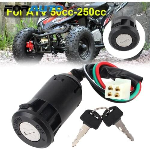 Motorcycle ATV For Suzuki For Honda Universal With Wire Start Switch Door Locks 50cc-250cc Ignition Switch Key 1pcs