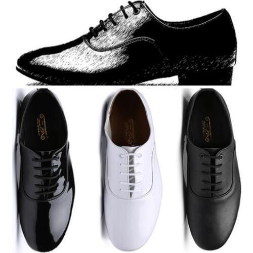 Discount Dance Shoes Man Latin Tango Dance Shoes Man Hot Sale Brand Boys Dancing Ballroom Rumba Samba Bull Low Heel Hight