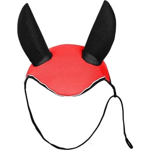 Horse Ear Cover Prevent Flies Insects Breathable Meshed Equestrian Horse Equipment Fly Mask Bonnet Net Ear Protector