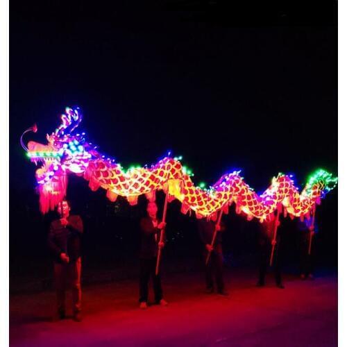 New Chinese traditions Dragon dance Light dragon Led Laser Folk