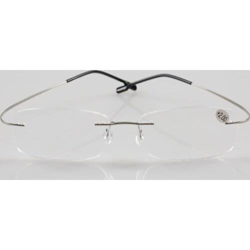 Men Women Resin lenses Reading Glasses Frameless Metal Frame Eyewear Hyperopia Ultra-light Portable Glasses 1.0 -4.0 R164