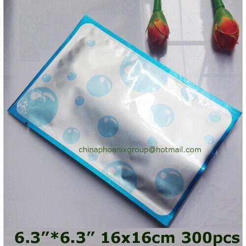 6.3''X 6.3'' inch (16x16cm) pure aluminum foil bag pouch mylar foil vacuum bag heat sealing bags 300pcs free shipping