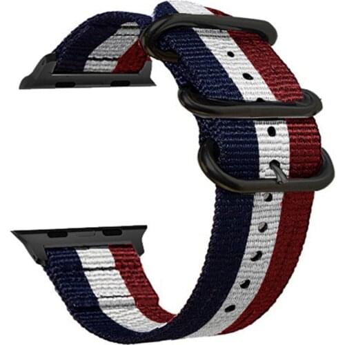 Strap For Apple watch band 44mm 40mm iwatch band 42mm 38mm nylon Nice strap Bracelet Watchband for apple watch series 6 SE 5 4 3