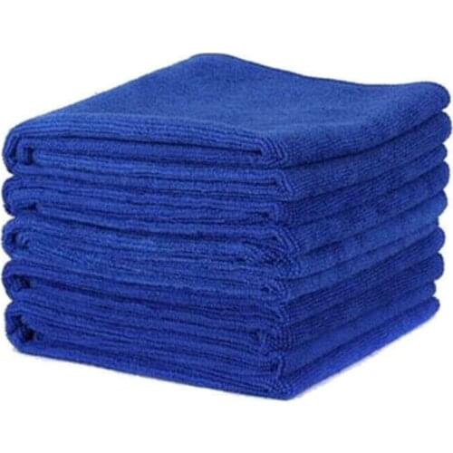 50X Microfiber Cleaning Cloth Blue Towel Set for Car Polishing Auto Det 30x30Cm