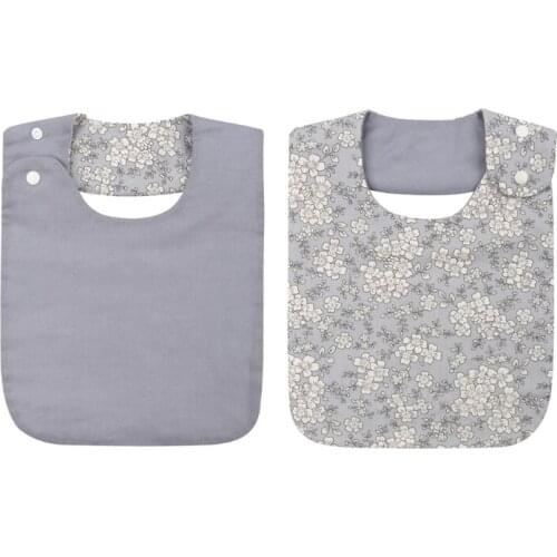 Baby Boys Girls Waterproof Bib Cotton Saliva Towel Kids Toddler Feeding Burp 090A