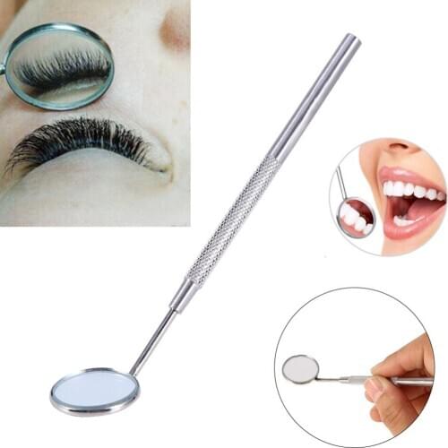 Stainless Steel Dental Mirror Instruments Mouth for Checking Eyelash Extension Applying Eyelash Tools Teeth Tooth Clean Oral