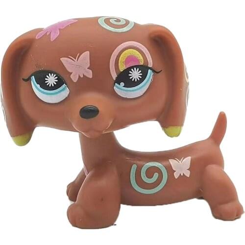 Little animal standing pet shop toys short hair cat collie dachshund spaniel great dane toy for child gift free shopping