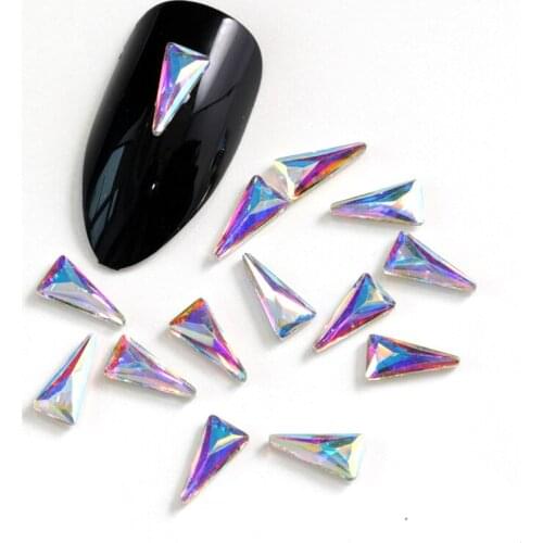 High Quality 20pcs/pack Crystal AB Non Hotfix Rhinestones Glass Flatback B1139