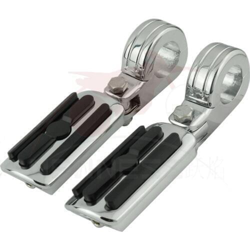 1.25” 32mm Engine Guard Crash Bar Universal Highway Pegs Footpeg Mount For Yamaha Kawasaki Suzuki Harley Honda Touring Sportster