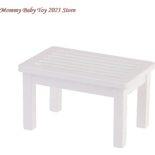 1pcs 1:12 Dollhouse Miniature Wooden Tea Table Furniture Accessories Toys