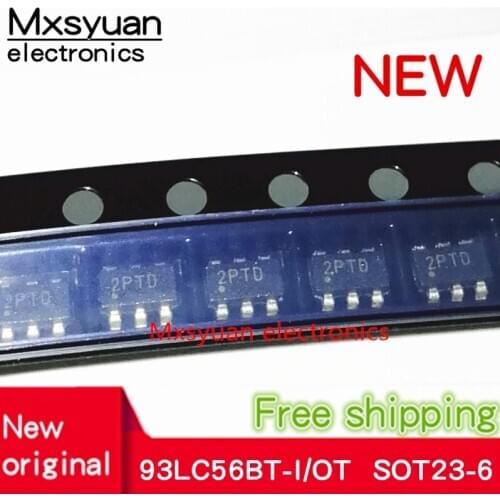 10PCS~100PCS/LOT 93LC56BT-I/OT 93LC56BT-I/0T 93LC56BT 2P** SOT23-6 New original In stock
