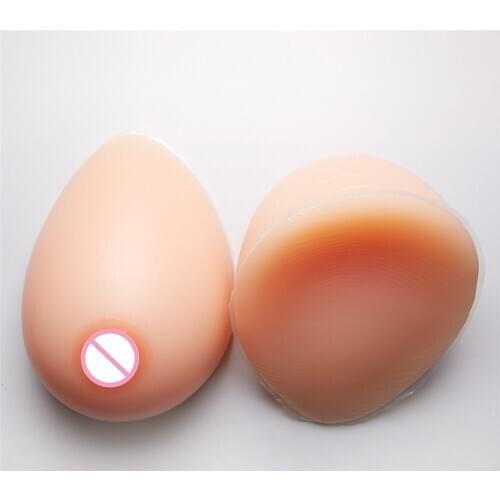 2800g/pair Silicone Fake Boobs Breast Forms 46E/48DD/50D Artificial Boobs For Drag Queen Shemale Transgender Chest Enhancer