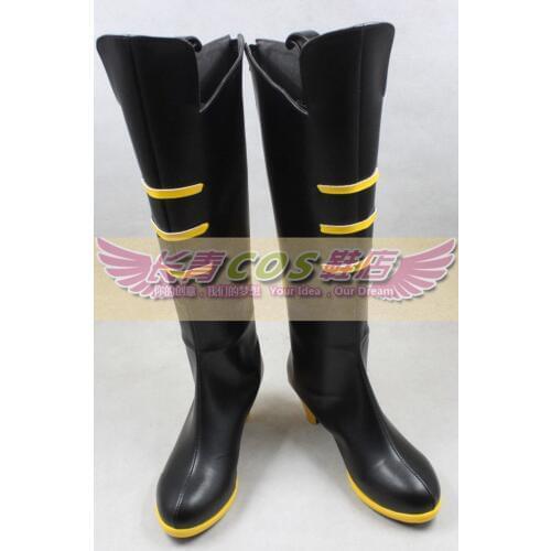 Kill La Kill Jyakuzure Nonon Black Girls Long Cosplay Shoes Boots C006