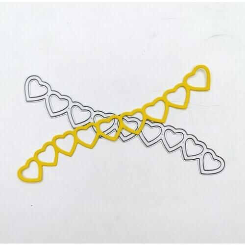 Julyarts Heart Lace Flower Edge Border Die Cuts Scrapbooking New Dies 2020 For DIY Scrapbooking Album Paper Card Embossing