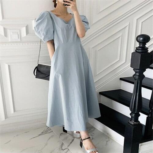 Small Fresh Age-reducing and Slimming Long Dress