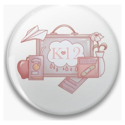 K 12 Soft Button Pin Clothes Funny Lover Jewelry Decor Brooch Fashion Hat Collar Cute Cartoon Metal Gift Badge Creative Women