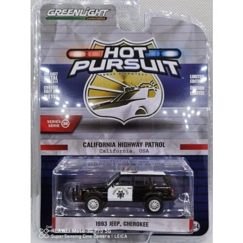 NEW GREENLIGHT 1:64 1993 JEEP Cherokee California Highway Patrol Collection Metal Diecast Model Car Toys Gifts