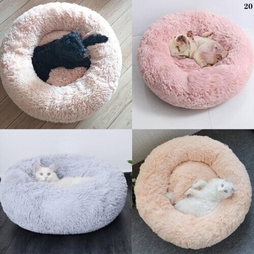 Super Soft Plush Dog House Round Sleeping Bag Kennel Dog Sofa Bed Pet House Winter Dog Bed Warm Cushiondog Beds For Iarge Dogs
