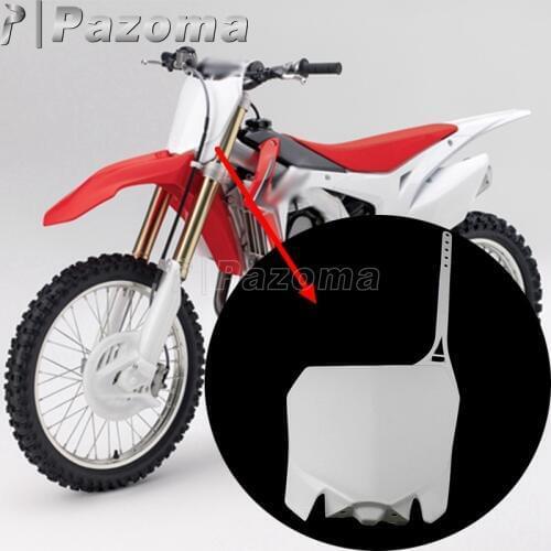 Motorcycle Plastic Front Name Number Plate For Honda CRF450R 2013-2016 CRF250R 2014-2017 Dirt Bike Motocross MX Enduro Off Road
