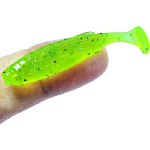 4.5cm 10pcs Fishing Lure Soft Lure Shad Silicone Baits Wobblers Swimbait Artificial leurre souple