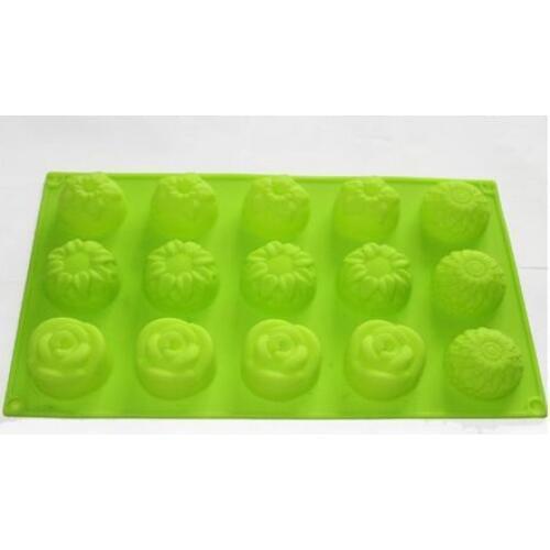 Sunflower Chrysanthemum Rose Mixed Mini Flower Soap Chocolate Silicone Mold
