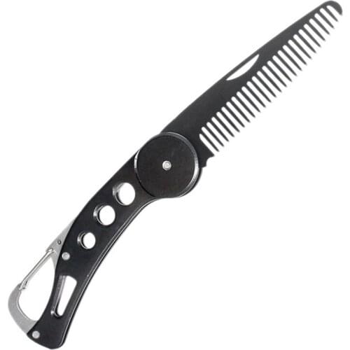 Foldable Comb Folding Pocket Clip Hair Moustache Beard Comb Fashion Men Women Hair Brush Pocket Comb