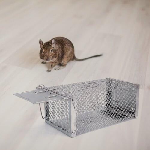 Light Weight Aluminum Mouse Rat Cage Mice Hamsters Trap Rodents Animal Rat Killer Catch Mousetrap for Outdoor Hunting