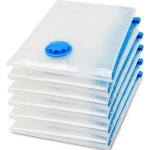 Vacuum Bags For Clothes Storage Bag With Pump Hand Air Save Space Foldable Pouch Sealed Clothes Organizer