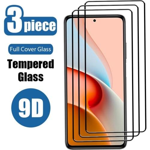 3PC Premium Full Coverage Glass For Redmi Note 10 10 Pro 10 Pro Max 10s 9 9 Pro Protective Glass On Redmi Note 9T 9s 8 8 Pro 8T