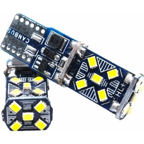 1PCS T10 W5W LED Super Bright LED Car Parking Lights WY5W 168 2016 15smd Auto Wedge Turn Side Bulbs Car Interior Reading light