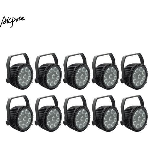 10pcs/lots IP65 Waterproof 9x10w RGBW 4 in 1 Outdoor Waterproof Stage Light With DMX512 Control Wall Washer Light Staining Light