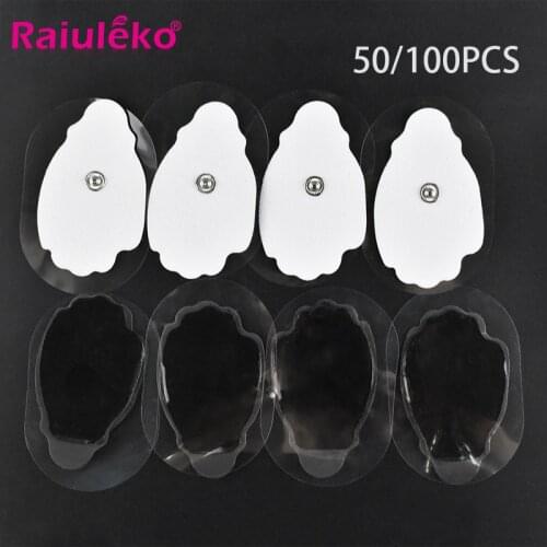 100/50pcs Electrode Pads Digital for Tens Electrodes Acupuncture Digital Therapy Machine Massager Parches Tens Medium Frequency