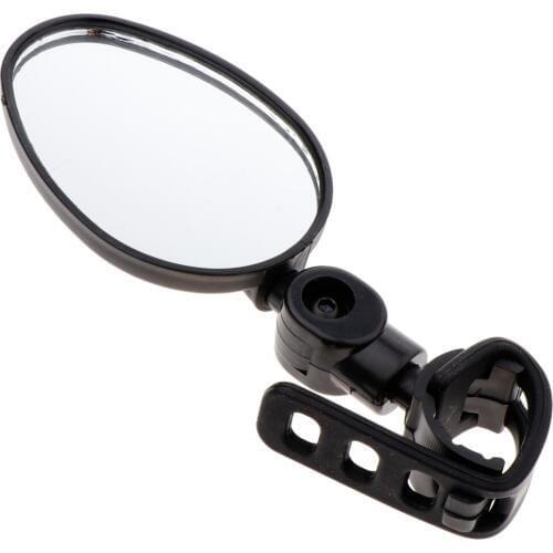 2Pc Universal 360 Rotation Bike Bicycle Handlebar Wide Angle Rearview Mirror