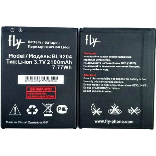 New 2100mAh battery Replacement for FLY BL9204 FF.02.522F04 FS517 Cirrus 11 mobile phone