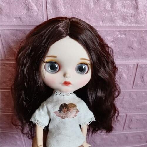 Accessories Fashion doll hair 25 26 27cm head size blue purple Doll Wig high temperature fiber wigs for BJD/Blyth Dolls