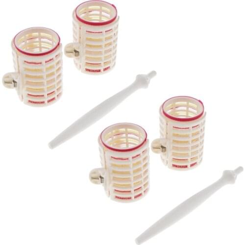 4 Pieces Large Hair Salon Rollers Hairdressing DIY Curly Hair Style Curlers